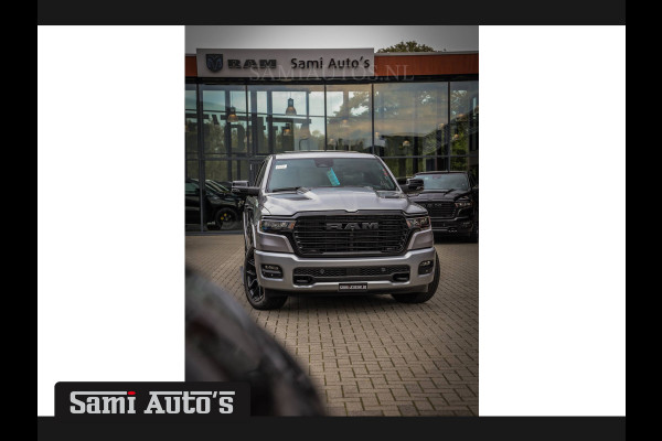 Dodge Ram 2025 NIGHT PREMIUM | BOM VOL + 14.4 INCH SCHERM BOM VOL | LUCHTVERING | HUD | HURRICAN 420PK 636 Nm TWIN TURBO | PRIJS MET LPG E DUBBELE CABINE | PICK UP | 5 PERSOONS | DC | GRIJSKENTEKEN | VOORRAAD NR 2215 - 4984