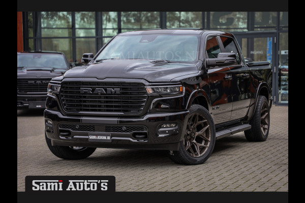 Dodge Ram 2025 LARAMIE NIGHT | 14,4 SCHERM + 10.2 INCH PASSENGER SCREEN | HURRICAN 420PK 636 Nm TWIN TURBO | PRIJS MET LPG EN COVER EN GAR DUBBELE CABINE | PICK UP | 5 PERSOONS | DC | GRIJSKENTEKEN | VOORAAD 2220 - 5039