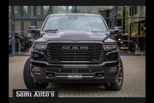 Dodge Ram 2025 LARAMIE NIGHT | 14,4 SCHERM + 10.2 INCH PASSENGER SCREEN | HURRICAN 420PK 636 Nm TWIN TURBO | PRIJS MET LPG EN COVER EN GAR DUBBELE CABINE | PICK UP | 5 PERSOONS | DC | GRIJSKENTEKEN | VOORAAD 2220 - 5039