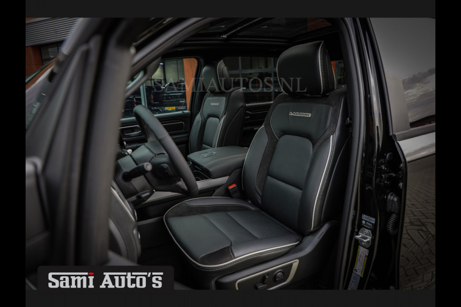 Dodge Ram 2025 LARAMIE NIGHT | 14,4 SCHERM + 10.2 INCH PASSENGER SCREEN | HURRICAN 420PK 636 Nm TWIN TURBO | PRIJS MET LPG EN COVER EN GAR DUBBELE CABINE | PICK UP | 5 PERSOONS | DC | GRIJSKENTEKEN | VOORAAD 2220 - 5039