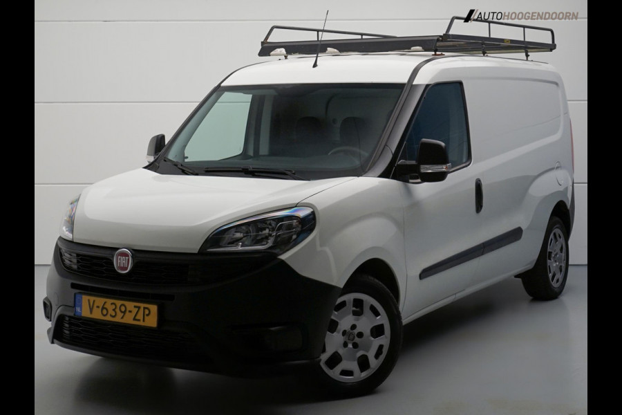 Fiat Dobló Cargo 1.6 MJ Maxi 3-zits L2H1 (LED VERLICHTING,NAVIGATIE,AIRCO,BLUETOOTH,CRUISE,IMPERIAAL,TREKHAAK,TOPCONDITIE)