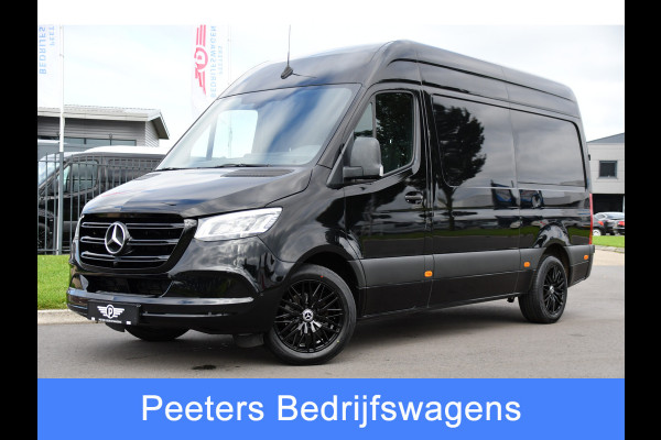 Mercedes-Benz Sprinter 317 1.9 CDI L2H2 RWD Black Edition Camera, LED, Carplay, 2 x Schuifdeur, Stoelverwarming, Automaat, 170PK, Trekhaak, Multimedia, UNIEK!