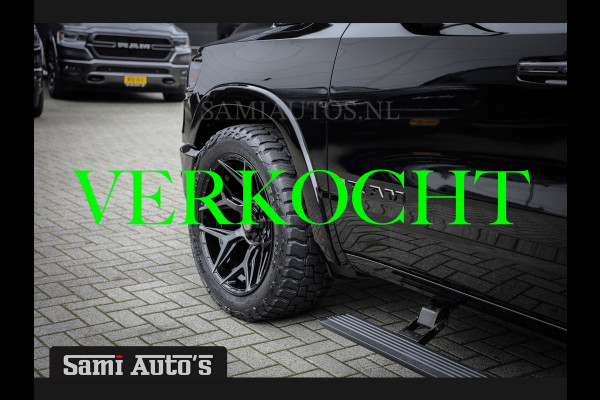 Dodge Ram 1500 LONGHORN| BLACK OPS | HUD & VIRTUAL | PRIJS MET LPG + HEAD UP ADG + DEKSEL + PANORAMADAK GWJ + LUCHTVERING SER + BOM VOL |  CREW CAB | DUBBELE CABINE | 5,7L V8 HEMI 402 PK 4X4 | 5 PERSOONS | GRIJSKENTEKEN | VOORRAAD NR 2185 - 9547