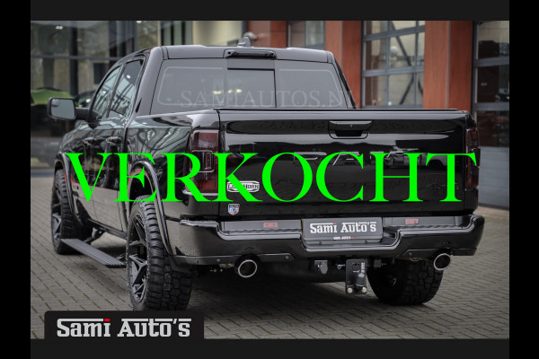 Dodge Ram 1500 LONGHORN| BLACK OPS | HUD & VIRTUAL | PRIJS MET LPG + HEAD UP ADG + DEKSEL + PANORAMADAK GWJ + LUCHTVERING SER + BOM VOL |  CREW CAB | DUBBELE CABINE | 5,7L V8 HEMI 402 PK 4X4 | 5 PERSOONS | GRIJSKENTEKEN | VOORRAAD NR 2185 - 9547