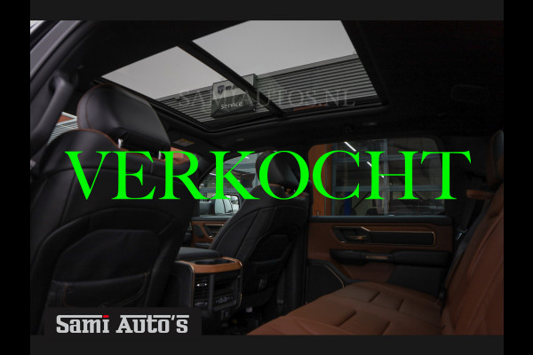 Dodge Ram 1500 LONGHORN| BLACK OPS | HUD & VIRTUAL | PRIJS MET LPG + HEAD UP ADG + DEKSEL + PANORAMADAK GWJ + LUCHTVERING SER + BOM VOL |  CREW CAB | DUBBELE CABINE | 5,7L V8 HEMI 402 PK 4X4 | 5 PERSOONS | GRIJSKENTEKEN | VOORRAAD NR 2185 - 9547