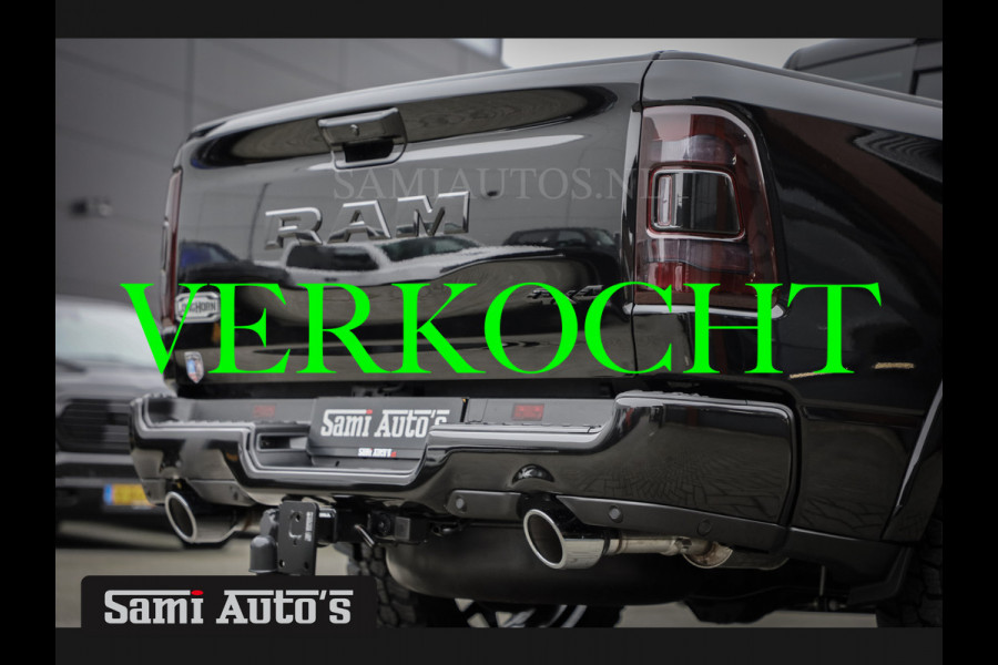 Dodge Ram 1500 LONGHORN| BLACK OPS | HUD & VIRTUAL | PRIJS MET LPG + HEAD UP ADG + DEKSEL + PANORAMADAK GWJ + LUCHTVERING SER + BOM VOL |  CREW CAB | DUBBELE CABINE | 5,7L V8 HEMI 402 PK 4X4 | 5 PERSOONS | GRIJSKENTEKEN | VOORRAAD NR 2185 - 9547