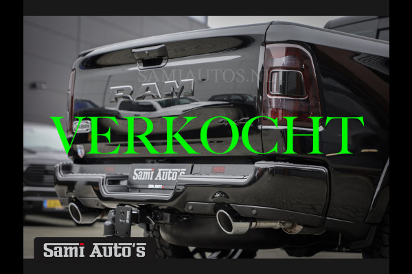 Dodge Ram 1500 LONGHORN| BLACK OPS | HUD & VIRTUAL | PRIJS MET LPG + HEAD UP ADG + DEKSEL + PANORAMADAK GWJ + LUCHTVERING SER + BOM VOL |  CREW CAB | DUBBELE CABINE | 5,7L V8 HEMI 402 PK 4X4 | 5 PERSOONS | GRIJSKENTEKEN | VOORRAAD NR 2185 - 9547