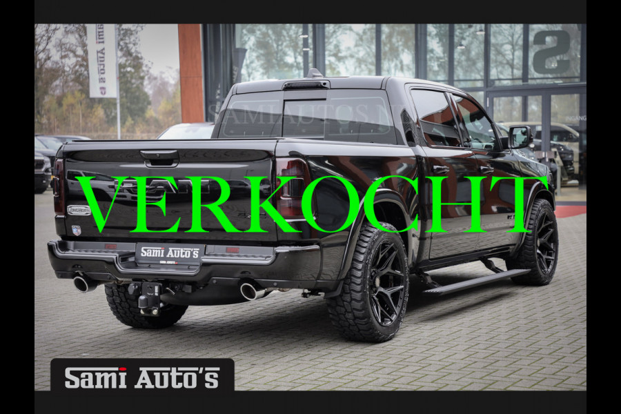 Dodge Ram 1500 LONGHORN| BLACK OPS | HUD & VIRTUAL | PRIJS MET LPG + HEAD UP ADG + DEKSEL + PANORAMADAK GWJ + LUCHTVERING SER + BOM VOL |  CREW CAB | DUBBELE CABINE | 5,7L V8 HEMI 402 PK 4X4 | 5 PERSOONS | GRIJSKENTEKEN | VOORRAAD NR 2185 - 9547