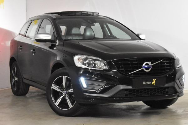 Volvo XC60 T5 245PK Automaat FWD R-Design / Panoramadak / Navigatie / Parkeersenoren V.&A. + Parkeercamera achter / Elek. verstelbare best. stoel met geheugen  / Stoelverwarming voor / Elek. bedienbare achterklep / Thuiskomer / Standkachel/