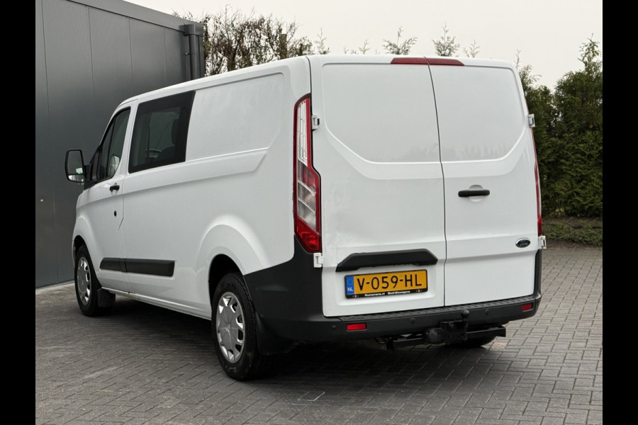 Ford Transit Custom 2.0 TDCI 131 PK EURO 6 / L2H1 / 1e EIG. / DUBBELE CABINE / 2.8 TONS TREKHAAK / AIRCO / DUBBEL CABINE