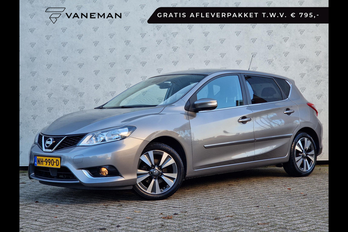 Nissan Pulsar 1.2 DIG-T N-Connecta | BSD | PDC | Clima | Trekhaak | Camera | Navi | Licht- en Regensensor |