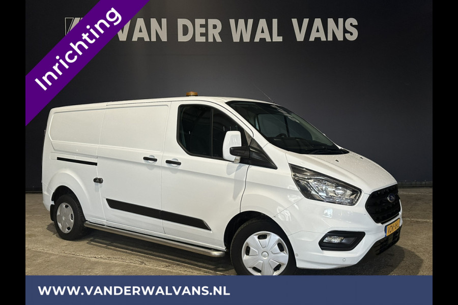 Ford Transit Custom 340 2.0 TDCI 130pk L2H1 inrichting Euro6 Airco | Omvormer | 2800kg Trekhaak stoelverwarming, LED, Cruisecontrol, Parkeersensoren, Verwarmde voorruit