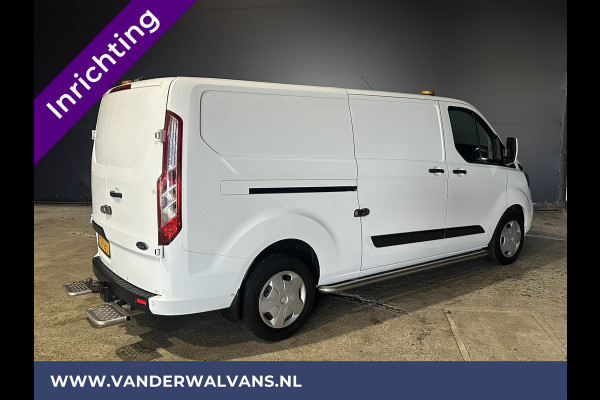 Ford Transit Custom 340 2.0 TDCI 130pk L2H1 inrichting Euro6 Airco | Omvormer | 2800kg Trekhaak stoelverwarming, LED, Cruisecontrol, Parkeersensoren, Verwarmde voorruit