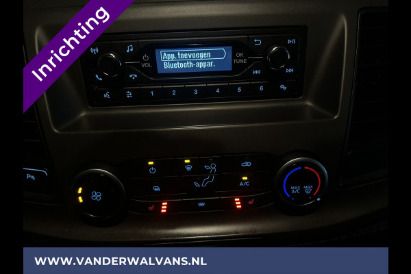 Ford Transit Custom 340 2.0 TDCI 130pk L2H1 inrichting Euro6 Airco | Omvormer | 2800kg Trekhaak stoelverwarming, LED, Cruisecontrol, Parkeersensoren, Verwarmde voorruit