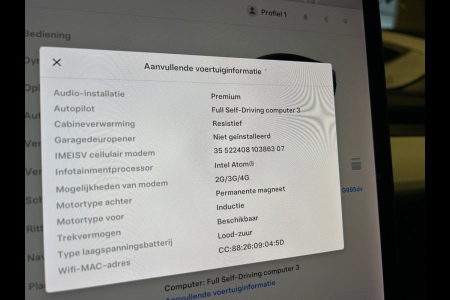 Tesla Model 3 Long Range AWD 75 kWh 86% SOH Trekhaak (1.000kg) Wit Leer FSD