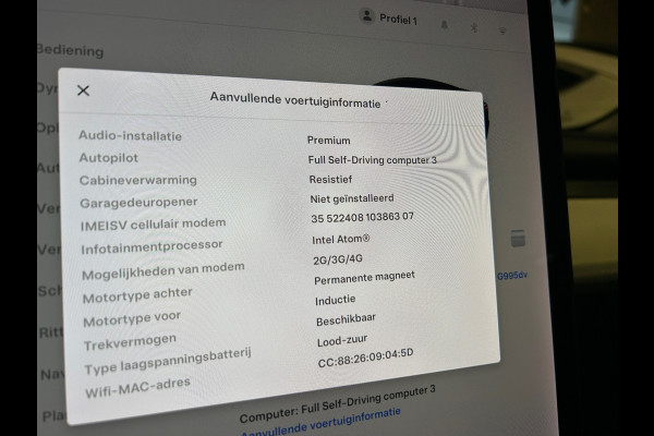 Tesla Model 3 Long Range AWD 75 kWh 86% SOH Trekhaak (1.000kg) Wit Leer FSD