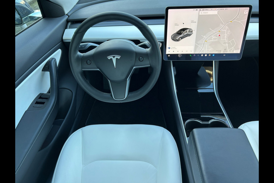 Tesla Model 3 Long Range AWD 75 kWh 86% SOH Trekhaak (1.000kg) Wit Leer FSD