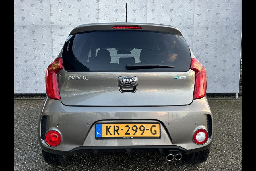 Kia Picanto 1.2 CVVT SportsLine Navigator | Navi | Cruise | Sensoren | Stoelverwarming | Camera | Vol Leder |