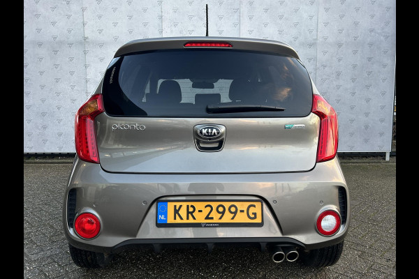 Kia Picanto 1.2 CVVT SportsLine Navigator | Navi | Cruise | Sensoren | Stoelverwarming | Camera | Vol Leder |