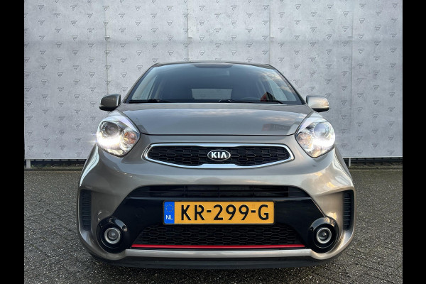 Kia Picanto 1.2 CVVT SportsLine Navigator | Navi | Cruise | Sensoren | Stoelverwarming | Camera | Vol Leder |