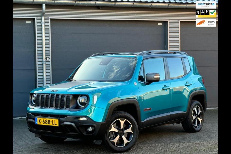 Jeep Renegade 4xe 240 Plug-in Hybrid Electric Trailhawk, LEDER, nieuwprijs€ 49000,-, 1 e eigenaar, nl auto met nationale auto pas