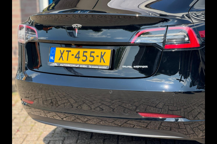 Tesla Model 3 Long Range AWD 75 kWh 2019 Zwart NAP 1e Eig!