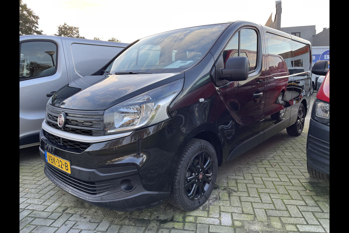 Fiat Talento 1.6 MJ 125pk EcoJet L2H1 DC 6 persoons / vaste prijs rijklaar € 20.950 ex btw / lease vanaf € 375 / zwart metallic / airco / cruise / navi / trekhaak / pdc achter / euro 6 diesel !