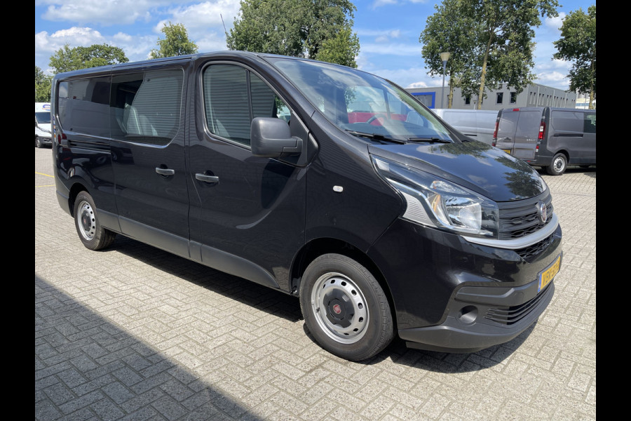 Fiat Talento 1.6 MJ 125pk EcoJet L2H1 DC 6 persoons / vaste prijs rijklaar € 20.950 ex btw / lease vanaf € 375 / zwart metallic / airco / cruise / navi / trekhaak / pdc achter / euro 6 diesel !