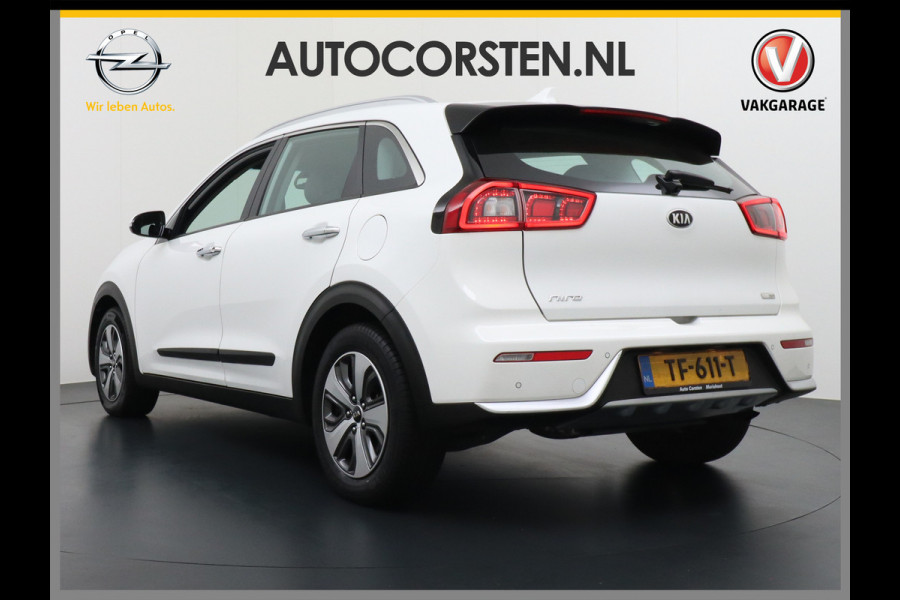 Kia Niro Hybrid AUT.6 DynamicLine Leer Navi Camera Apple Carplay Android Auto Spoorassistent active Keyless Pdc Tel. Usb Ecc Cruise Lane- Decordelen chroom  Glas solar control Voorruit verwarmbaar OPrig. NLse auto