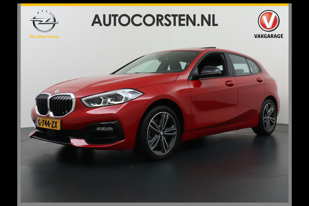 BMW 1-serie 118i AUT.8 Pano-dak Apple Carplay Android Auto PDC-v+a LED Navi-Pro Ecc Live Cockpit Pro Sportstoelen Executive Edition Sportlin Shadow-line 1/2 Leer Zwarte Hemel WiFi-vb. Connected Pack Pro Bluetooth Regen-Lichtsensor Cruise Control Lmv 1ste Eigenaar! Orig.NLse auto .