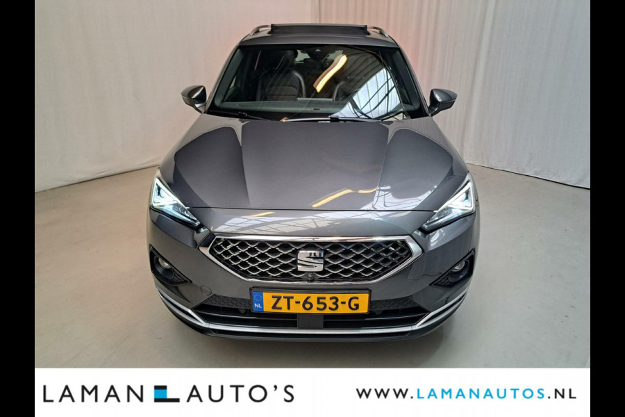 Seat Tarraco 2.0 TSI 190pk 4DRIVE Xcellence 7-DSG| Trekhaak AWD Open dak DCC Halfleder CarPlay Beats Audio ECC Navi LED ACC 20" LMV 360 Camer