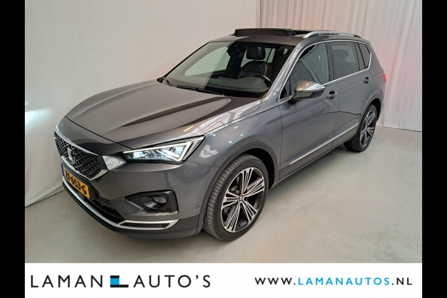 Seat Tarraco 2.0 TSI 190pk 4DRIVE Xcellence 7-DSG| Trekhaak AWD Open dak DCC Halfleder CarPlay Beats Audio ECC Navi LED ACC 20" LMV 360 Camer