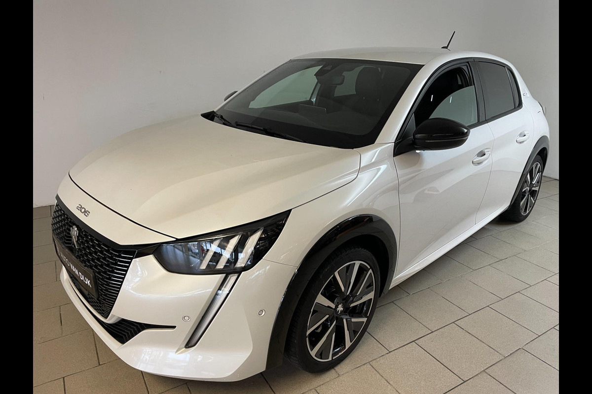 Peugeot 208 1.2 PureTech GT-Line AIRCO NAVI CRUISE BLUETOOTH APPLE CARPLAY LED VERLICHTING ZWARTE HEMEL PARELMOER WIT NIEUWSTAAT