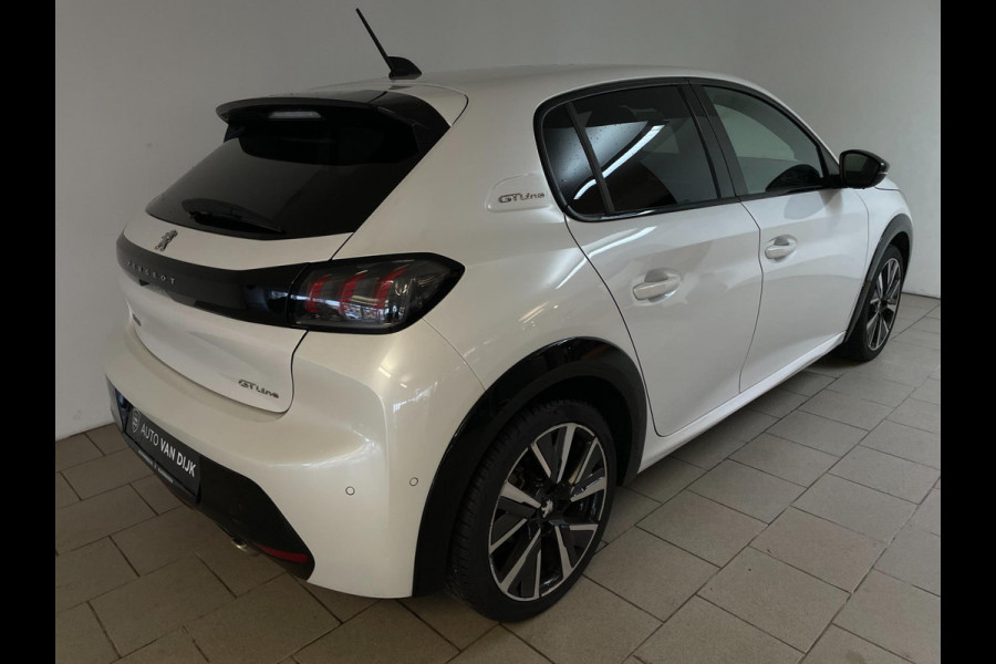 Peugeot 208 1.2 PureTech GT-Line AIRCO NAVI CRUISE BLUETOOTH APPLE CARPLAY LED VERLICHTING ZWARTE HEMEL PARELMOER WIT NIEUWSTAAT