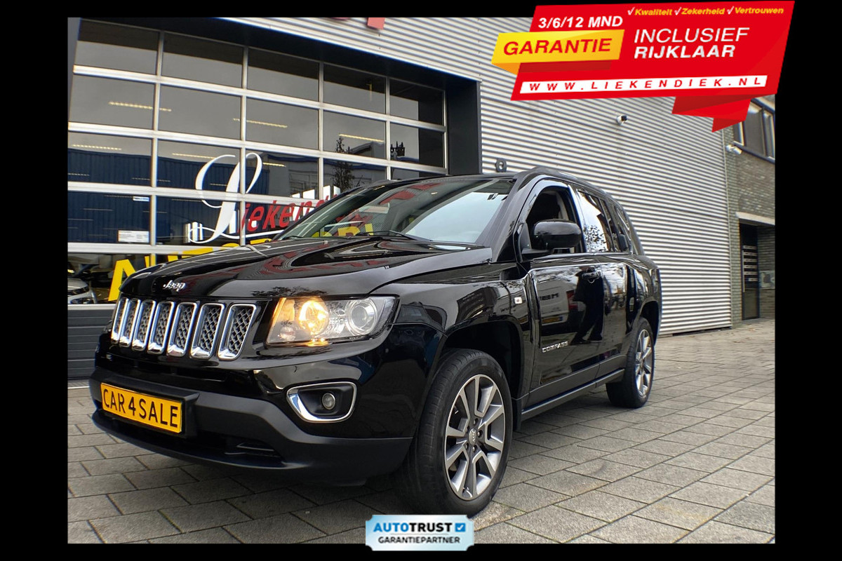 Jeep Compass 2.4 Limited 4WD - AUTOMAAT I Navigatie I Leer I Airco I Sport velgen I achteruitrij Camera I Trekhaak I Dealer onderh