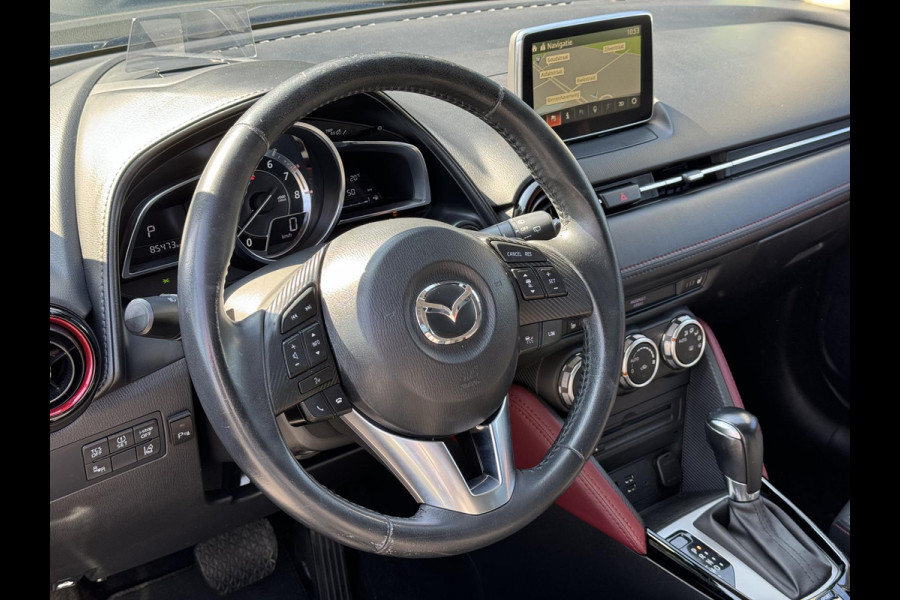 Mazda CX-3 2.0 SkyActiv-G 120 GT-M Automaat,Navi,Clima,Camera,Leder,PDC V+A,Nieuwe Apk bij Aflevering