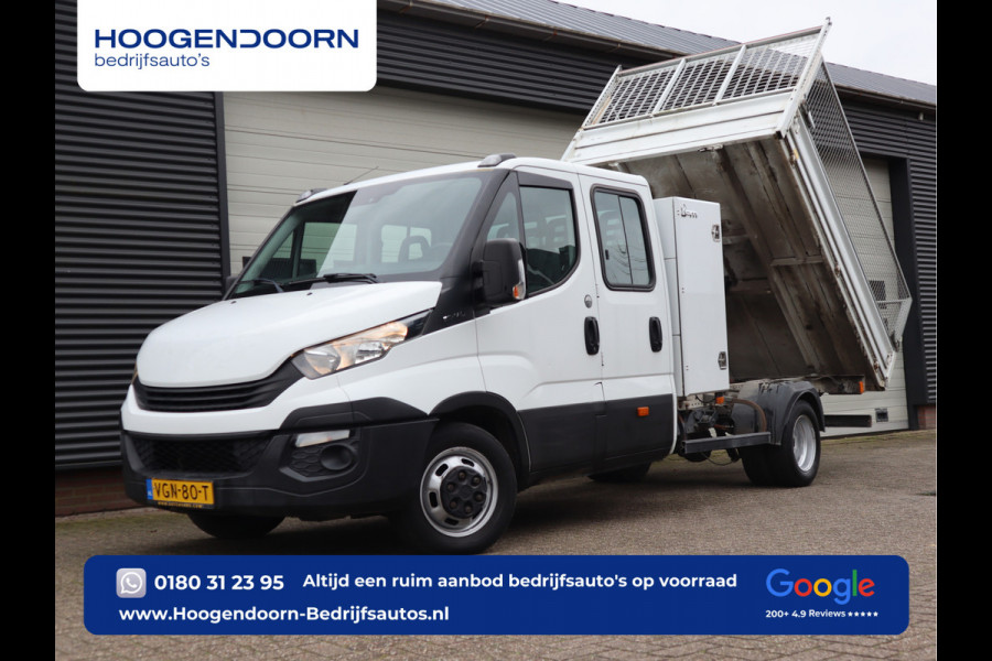 Iveco Daily 35C14 Euro 6 - Kipper - DC 6 Pers. - Trekhaak - WB 410 cm