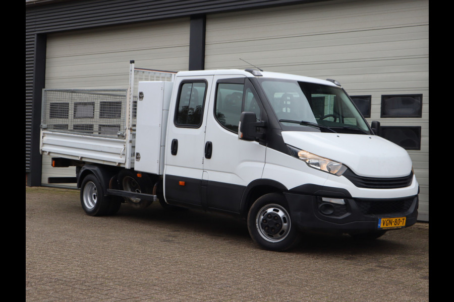 Iveco Daily 35C14 Euro 6 - Kipper - DC 6 Pers. - Trekhaak - WB 410 cm