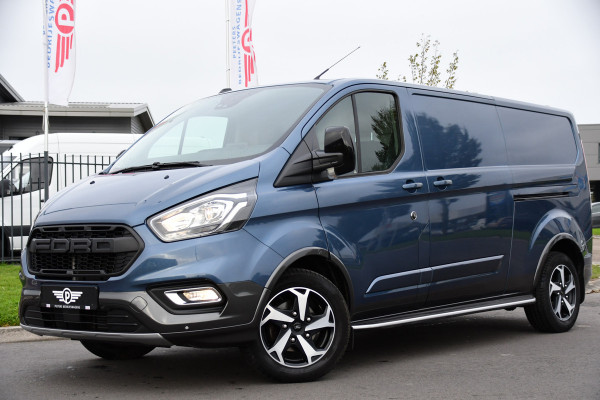 Ford Transit Custom 300 2.0 TDCI L2H1 Active Camera, Cruise, Carplay, 2 x Schuifdeur, Trekhaak, Leder, LED, Sensoren, 130PK, UNIEK!