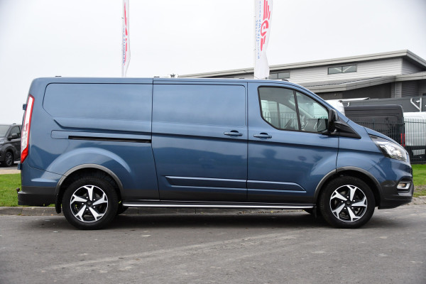 Ford Transit Custom 300 2.0 TDCI L2H1 Active Camera, Cruise, Carplay, 2 x Schuifdeur, Trekhaak, Leder, LED, Sensoren, 130PK, UNIEK!