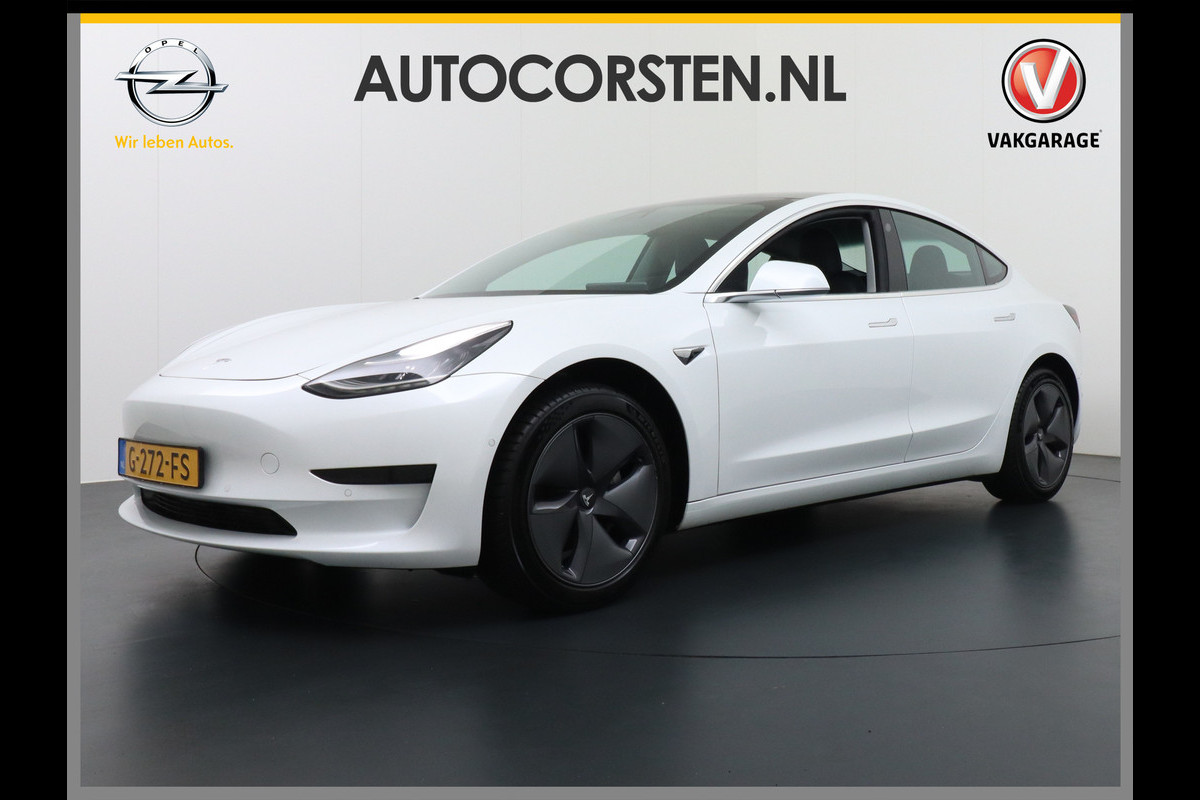 Tesla Model 3 SR+60kWh 325PK AutoPilot FSD.vb Premium-Luidsprekers Leer PanoDak Adaptive cruise 18" Camera's Elektr.-Stuur+Stoelen+Spiegels+Ge Navigatiesysteem full map LED-a+v Comfortstoel(en) ACC Dual-ECC DAB Voorverwarmen interieur via App Keyless via Telefoonsleutel One-Pedal-Drive Ecc Navigatiesysteem full map LED-a+v Comfortstoel(en) ACC Dual-ECC DAB Voorverwarmen interieur via App Keyless via Telefoonsleutel One-Pedal-Drive