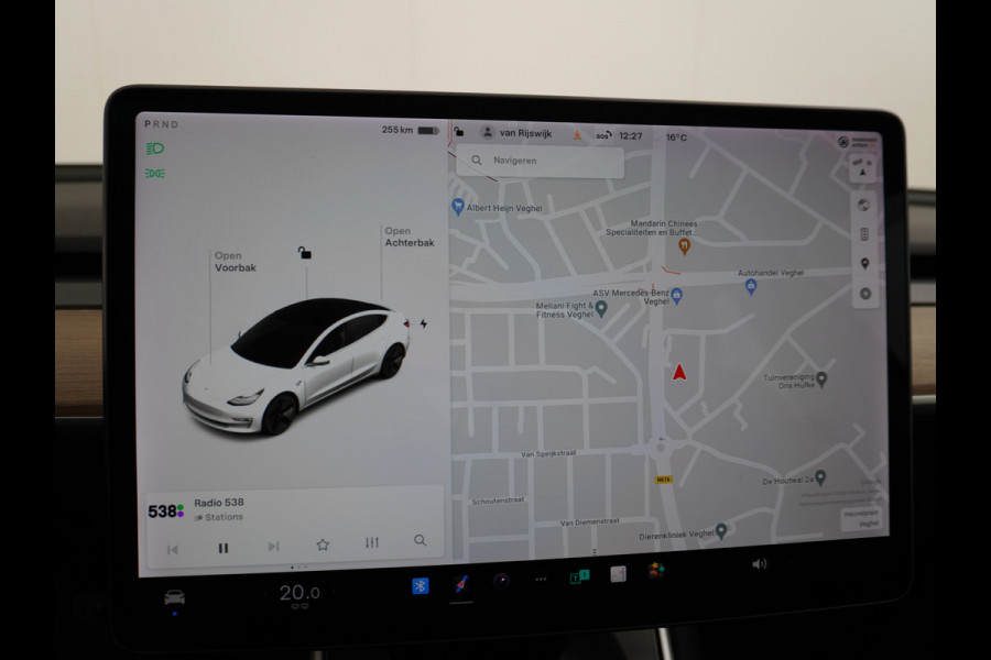 Tesla Model 3 SR+60kWh 325PK AutoPilot FSD.vb Premium-Luidsprekers Leer PanoDak Adaptive cruise 18" Camera's Elektr.-Stuur+Stoelen+Spiegels+Ge Navigatiesysteem full map LED-a+v Comfortstoel(en) ACC Dual-ECC DAB Voorverwarmen interieur via App Keyless via Telefoonsleutel One-Pedal-Drive Ecc Navigatiesysteem full map LED-a+v Comfortstoel(en) ACC Dual-ECC DAB Voorverwarmen interieur via App Keyless via Telefoonsleutel One-Pedal-Drive