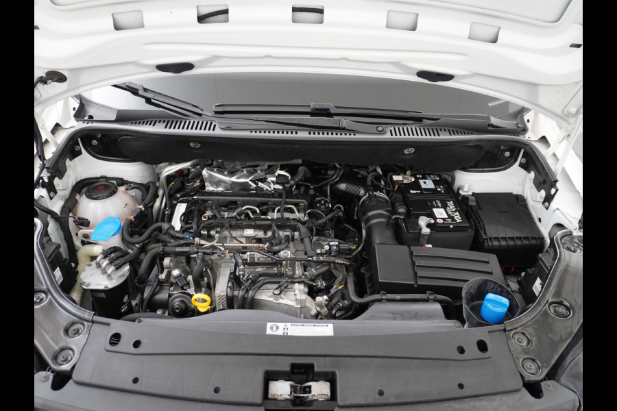 Volkswagen Caddy 2.0TDI EURO 6 Airco Schuifdeur-R Betonplex-Vloer Lat om Lat betimmering Multimedia systeem ESP ASR Elek.ramen Buitenspiegels ele Vervolgbotsing preventie Bluetooth  Brake Assist System Achterruit+Wissers+verwarmd Tussenwand m rooster Achterruitenwisser