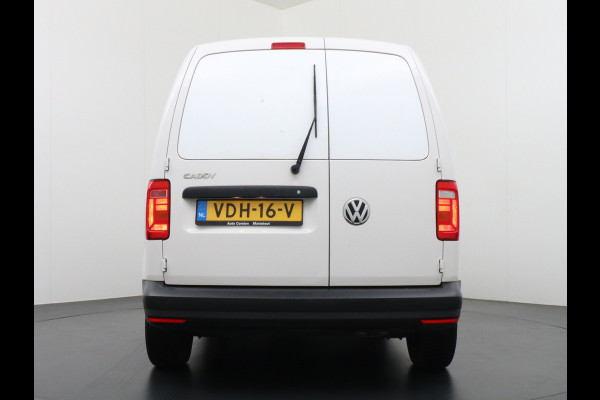 Volkswagen Caddy 2.0TDI EURO 6 Airco Schuifdeur-R Betonplex-Vloer Lat om Lat betimmering Multimedia systeem ESP ASR Elek.ramen Buitenspiegels ele Vervolgbotsing preventie Bluetooth  Brake Assist System Achterruit+Wissers+verwarmd Tussenwand m rooster Achterruitenwisser