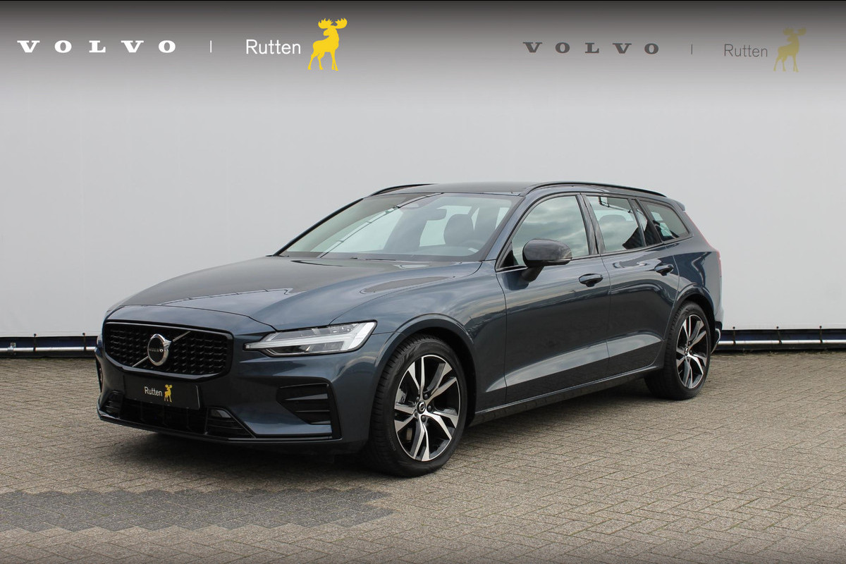 Volvo V60 B4 197pk automaat Plus Dark / Dode hoekherkenning (BLIS) / Adaptive cruise control / Google infotainment incl navigatie / Semi elektrische wegklapbare trekhaak /