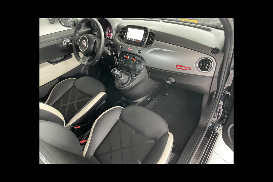 Fiat 500 0.9 TwinAir Turbo Sport Ramen elektrisch voor - U connect - Radio - Bluetooth 105pk Airco - Climate control - Cruise control - Parkeersensoren achter - navigatie - Multifunctioneel lederen stuurwiel - mistlampen - lichtmetalen velgen