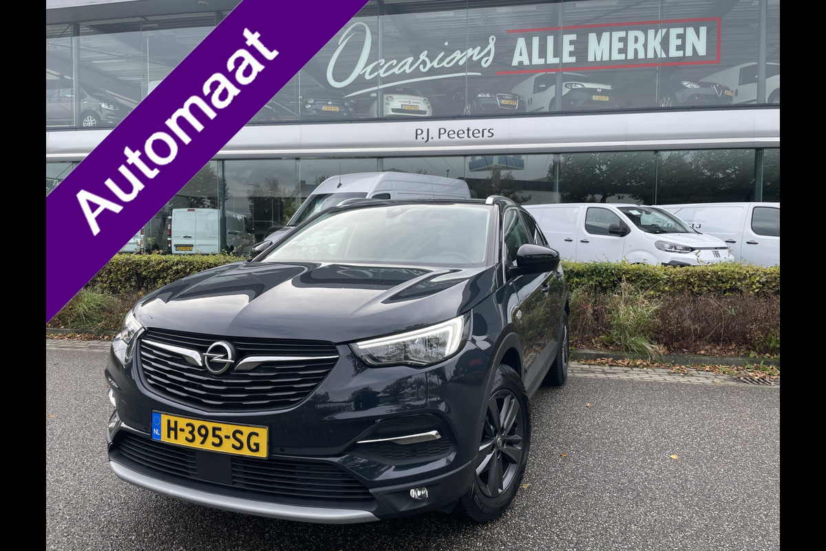 Opel Grandland X 1.2 Turbo 120 Jaar Edition Automaat // Climate control - Cruise control - Parks.V+A - Navi - A-Carplay+Android-A - Radio/BLUETH - A-Uitrijcam. - MFL-VW Stuurwiel -ML - LMV - Trekhaak - CD+AB - Ramen E-V+A - V-Stoelen VW - B-Stoel IHV - RS - Rijstr.S - HSA - LED - Start/stop - Grote laadruimte