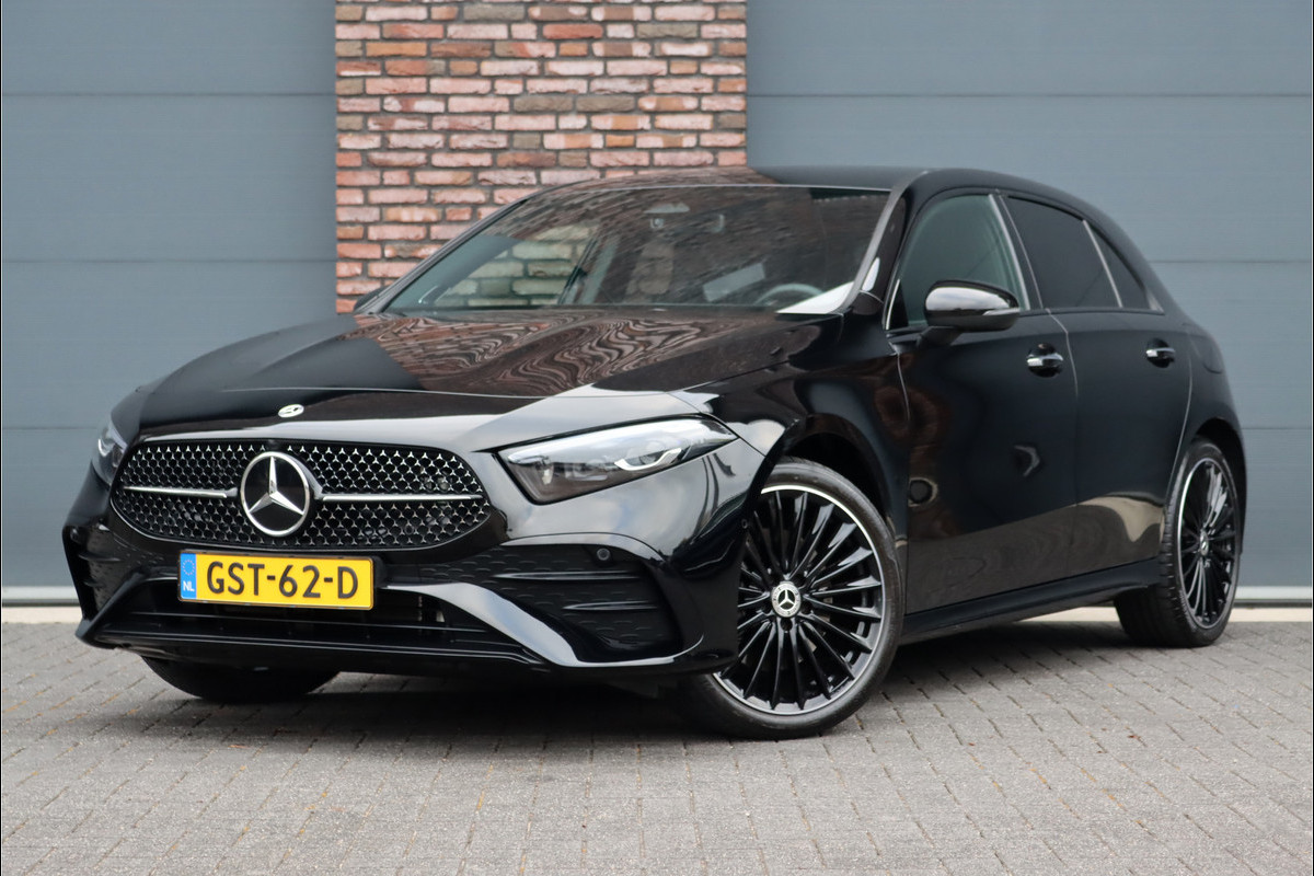 Mercedes-Benz A-Klasse 250 e AMG Line Aut8 | Distronic | Burmester | Keyless Go | Verwarmd Stuurwiel | Camera | Multibeam LED | Sfeerverlichting | Nightpakket | Zitcomfortpakket |