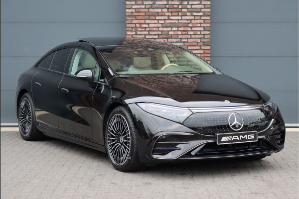 Mercedes-Benz EQS 450+ Premium+ AMG Line 108 kWh | Hyperscreen | Achterasbesturing | Luchtvering | Distronic+ | Stoelventilatie | Augmented HUD | Schermen Achter | Verwarmd Stuurwiel | Digital Light | Burmester |