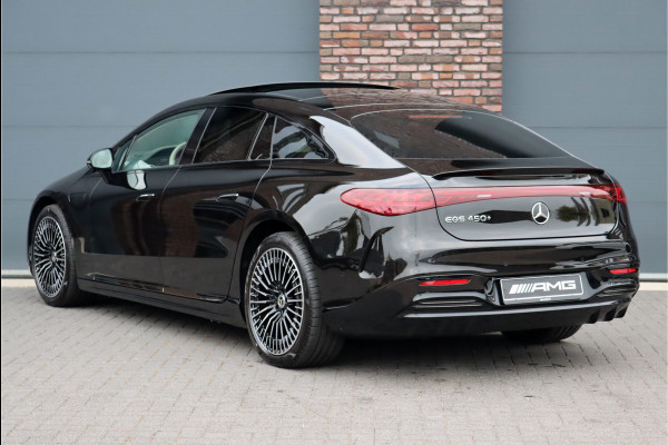 Mercedes-Benz EQS 450+ Premium+ AMG Line 108 kWh | Hyperscreen | Achterasbesturing | Luchtvering | Distronic+ | Stoelventilatie | Augmented HUD | Schermen Achter | Verwarmd Stuurwiel | Digital Light | Burmester |